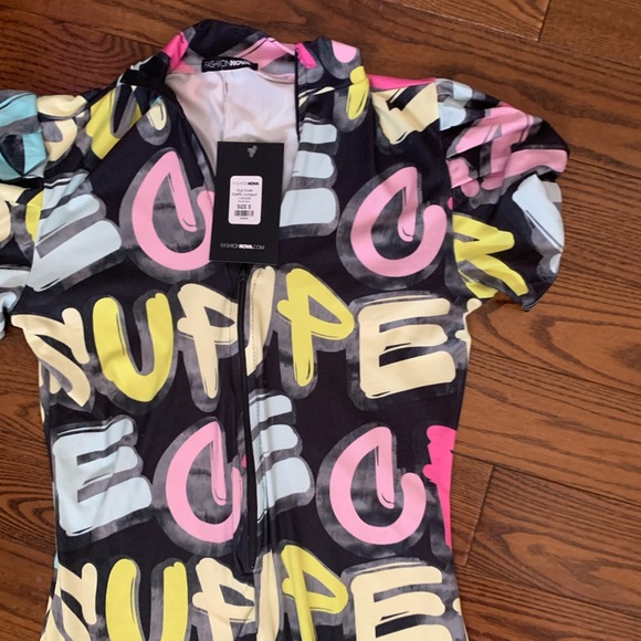 Fashion Nova graffiti jumpsuit - Picture 4 of 8